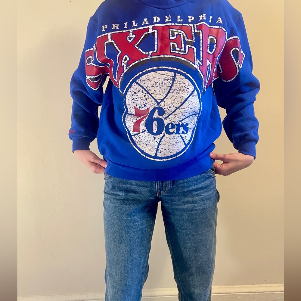 NBA Hardwood Classics Sixers crewneck size mens small